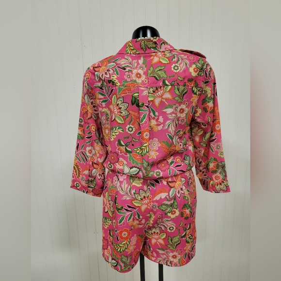 Pink Floral Romper - Picture 5 of 7